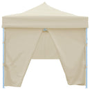foldbart pop op-festtelt med 8 sidevægge 870x291x315 cm cremefarvet