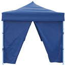 foldbart pop up-festtelt med 8 sidevægge 870x291x315 cm blå
