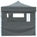 foldbart pop op-festtelt med 5 sidevægge 870x291x315 cm antracitgrå