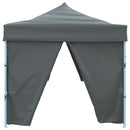 foldbart pop op-festtelt med 8 sidevægge 870x291x315 cm antracitgrå