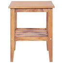 sofabord 40 x 40 x 50 cm firkantet massivt teaktræ