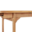 udendørs spisebordssæt 7 dele 150-200x100x75 cm  massivt teak