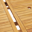 udendørs spisebordssæt 7 dele 150-200x100x75 cm  massivt teak