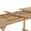forlængeligt havebord 180-280 x 100 x 75 cm massivt teaktræ