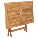 foldbart havebord 120 x 70 x 75 cm massivt teaktræ