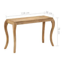 konsolbord massivt mangotræ 118 x 38 x 76 cm