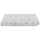 vægtplade til parasol granit 25 kg firkantet grå