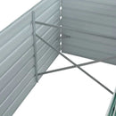 forhøjet plantekasse 320x80x45 cm galvaniseret stål grøn