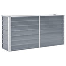 højbed 160x40x77 cm galvaniseret stål grå
