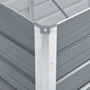 højbed 160x40x77 cm galvaniseret stål grå