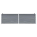 forhøjet plantekasse 160x40x45 cm galvaniseret stål grå