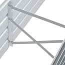 forhøjet plantekasse 160x40x45 cm galvaniseret stål grå