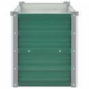 forhøjet plantekasse 160x40x45 cm galvaniseret stål grøn