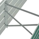 forhøjet plantekasse 160x40x45 cm galvaniseret stål grøn