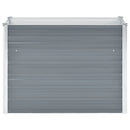forhøjet plantekasse 100x40x77 cm galvaniseret stål grå