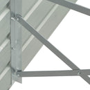 forhøjet plantekasse 100x40x77 cm galvaniseret stål grå