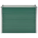 forhøjet plantekasse 100x40x77 cm galvaniseret stål grøn