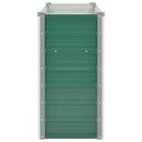 forhøjet plantekasse 100x40x77 cm galvaniseret stål grøn