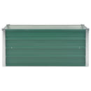 forhøjet plantekasse 100x40x45 cm galvaniseret stål grøn
