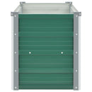 forhøjet plantekasse 100x40x45 cm galvaniseret stål grøn
