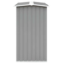 brændeskur til haven galvaniseret stål 172 x 91 x 154 cm grå