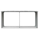 brændeskur til haven galvaniseret stål 330 x 92 x 153 cm grå