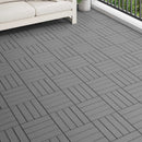 Terrasse Flise 3D-design 11 pcs Grå 30 x 30 cm WPC