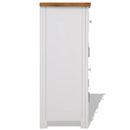 skænk 90x33,5x83 cm massivt egetræ
