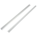 terrassevinkellister 5 stk. aluminium 170 cm sølvfarvet