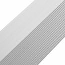 terrassevinkellister 5 stk. aluminium 170 cm sølvfarvet