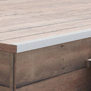 terrassevinkellister 5 stk. aluminium 170 cm sølvfarvet