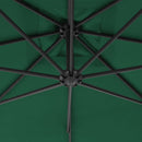 hængeparasol 300 cm stålstang grøn
