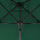parasol 250x250 cm stålstang grøn