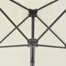 parasol 250x250 cm stålstang sandfarvet