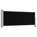 sammenrullelig sidemarkise til terrassen 100 x 300 cm sort