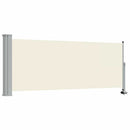 sammenrullelig sidemarkise 100 x 300 cm cremefarvet