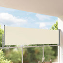 sammenrullelig sidemarkise 100 x 300 cm cremefarvet