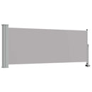 sammenrullelig sidemarkise til terrassen 100x300 cm grå