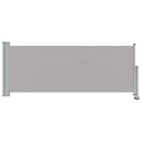 sammenrullelig sidemarkise til terrassen 100x300 cm grå