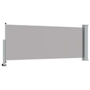 sammenrullelig sidemarkise til terrassen 100x300 cm grå