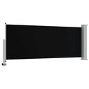 sammenrullelig sidemarkise til terrassen 120 x 300 cm sort