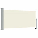 sammenrullelig sidemarkise til terrassen 120x300 cm creme