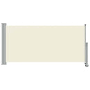 sammenrullelig sidemarkise til terrassen 120x300 cm creme