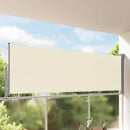 sammenrullelig sidemarkise til terrassen 120x300 cm creme