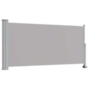 sammenrullelig sidemarkise til terrassen 120 x 300 cm grå
