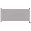 sammenrullelig sidemarkise til terrassen 120 x 300 cm grå