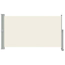 sammenrullelig sidemarkise til terrassen 140 x 300 cm creme