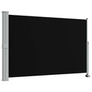sammenrullelig sidemarkise til terrassen 160 x 300 cm sort