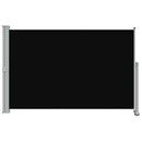 sammenrullelig sidemarkise til terrassen 160 x 300 cm sort