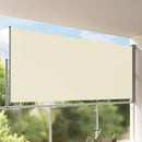 sammenrullelig sidemarkise til terrassen 160 x 300 cm creme